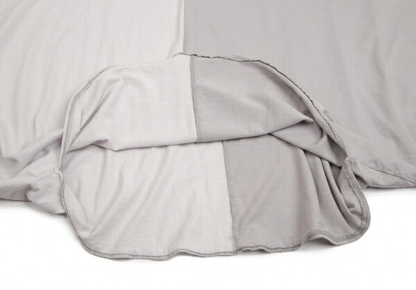 LIMI feu Cotton Rayon Panel Poncho Gray Size S