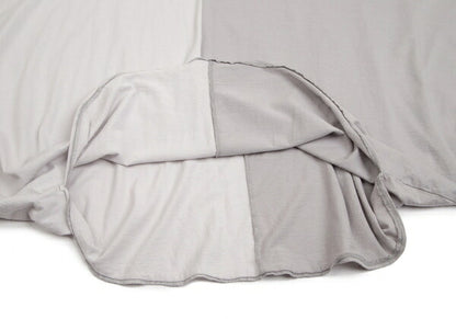 LIMI feu Cotton Rayon Panel Poncho Gray Size S