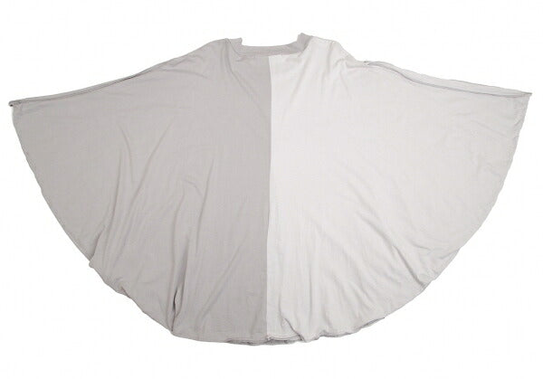 LIMI feu Cotton Rayon Panel Poncho Gray Size S