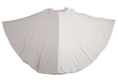 LIMI feu Cotton Rayon Panel Poncho Gray Size S