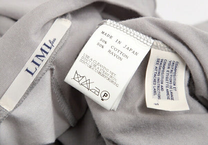 LIMI feu Cotton Rayon Panel Poncho Gray Size S