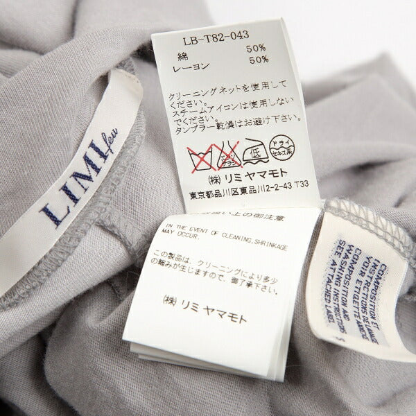 LIMI feu Cotton Rayon Panel Poncho Gray Size S