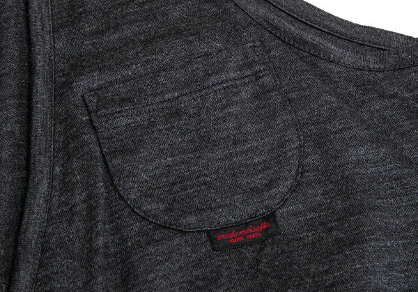 Mademoiselle NON NON Wool Jersey Vest Charcoal Size M