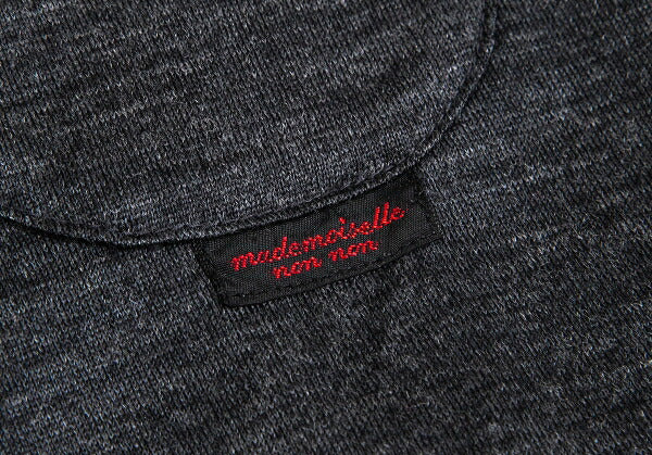 Mademoiselle NON NON Wool Jersey Vest Charcoal Size M