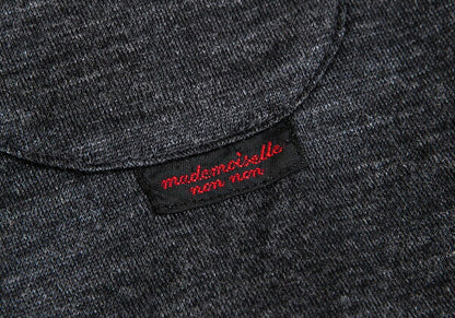 Mademoiselle NON NON Wool Jersey Vest Charcoal Size M
