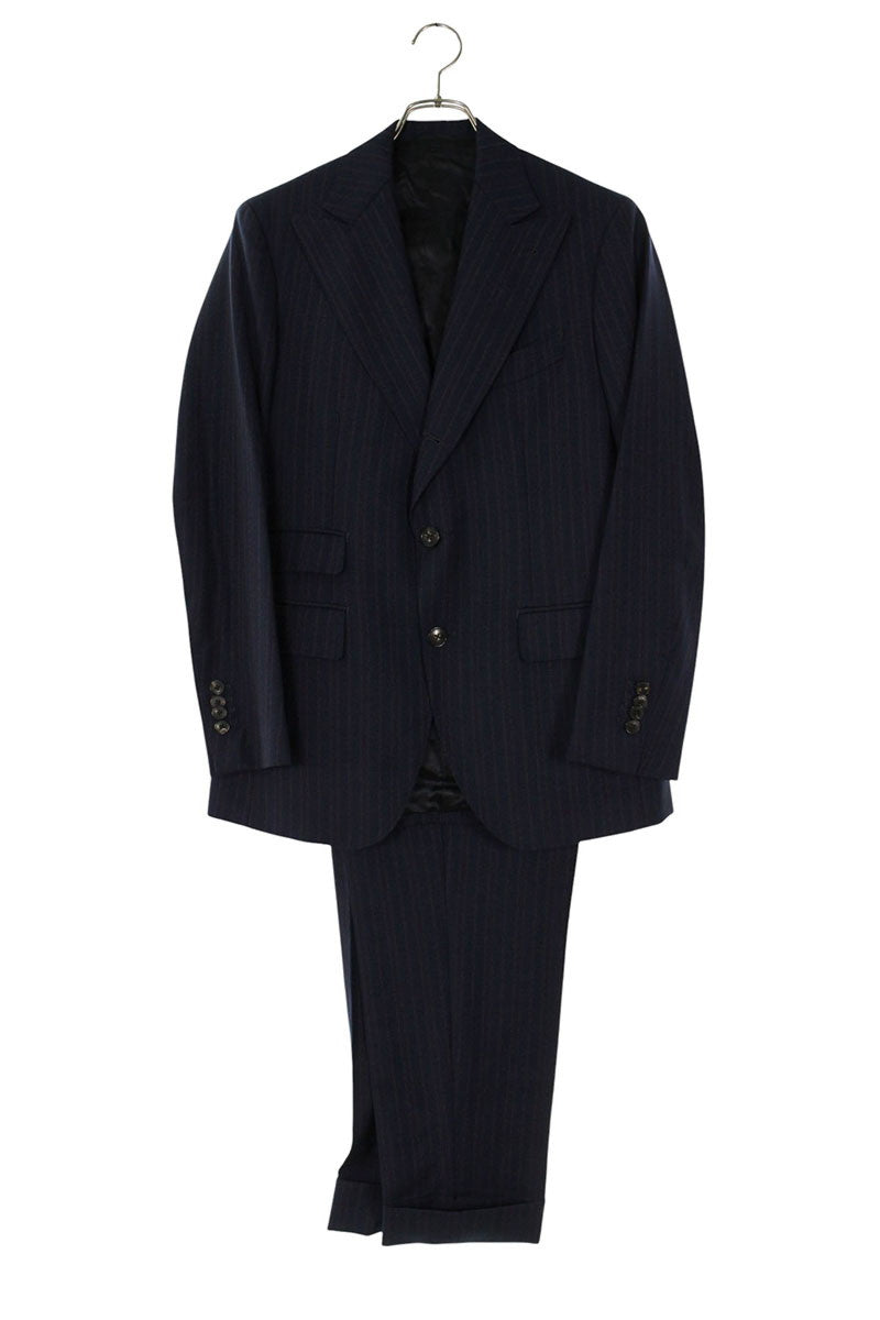GABRIELE PASINI Wool Stripe 3-Piece Suit Navy Size 46R