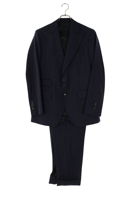 GABRIELE PASINI Wool Stripe 3-Piece Suit Navy Size 46R
