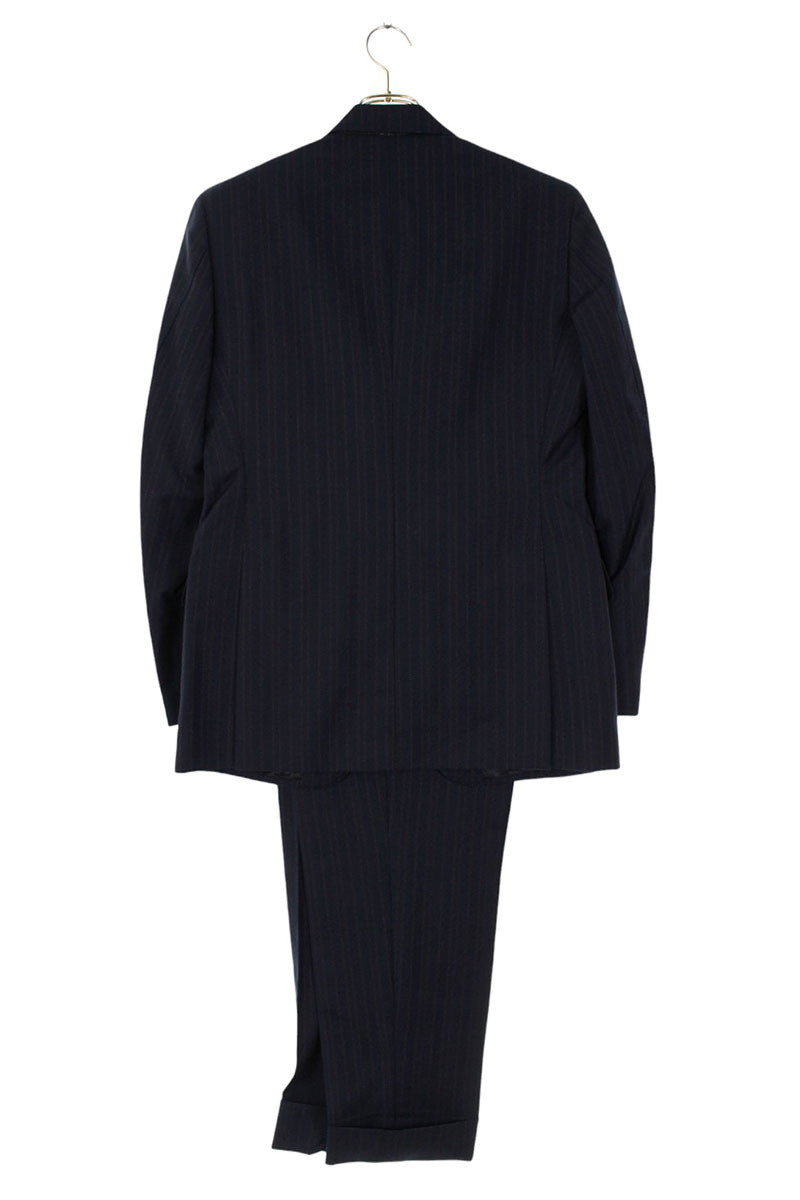 GABRIELE PASINI Wool Stripe 3-Piece Suit Navy Size 46R