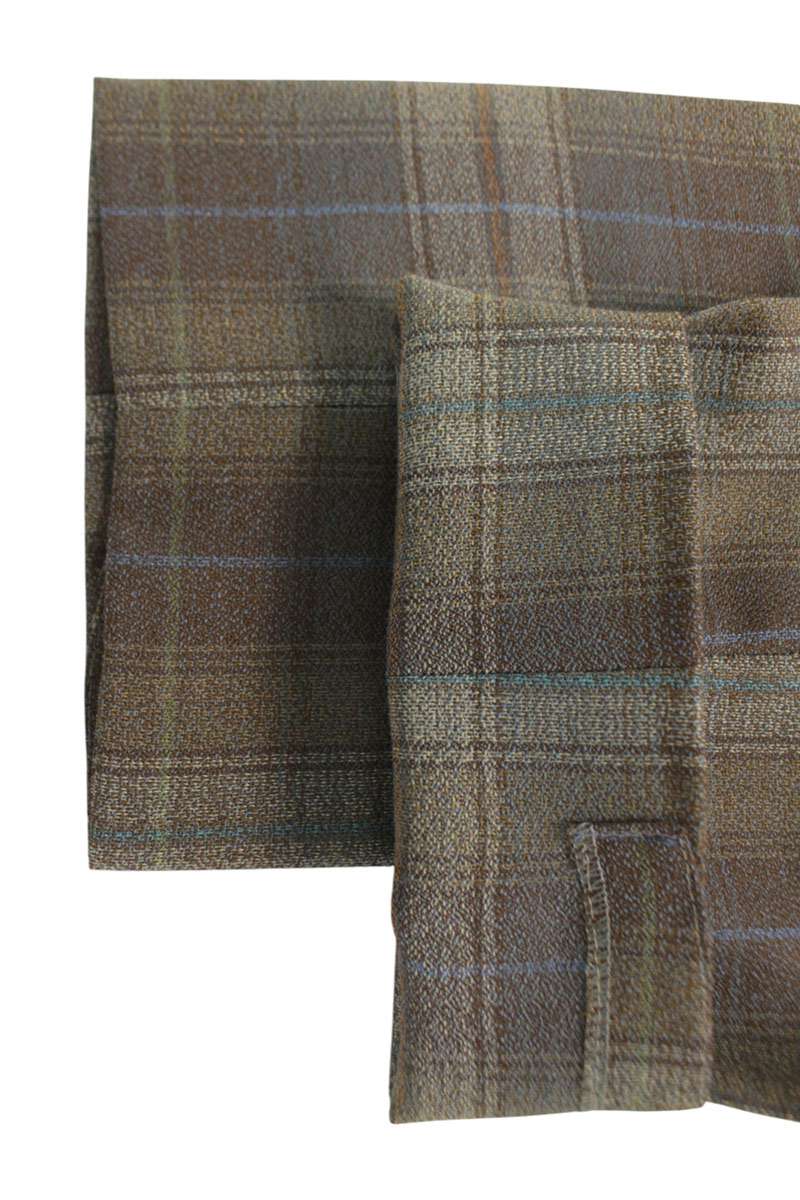 ETRO Wool Check Pattern 2-Piece Suit Gray Size S