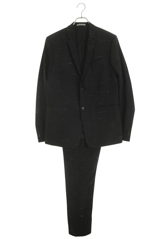 Dior HOMME Wool Blend Stripe 2-Piece Suit Black Size S