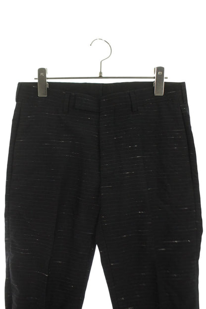 Dior HOMME Wool Blend Stripe 2-Piece Suit Black Size S