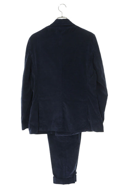 GABRIELE PASINI Velvet Rose Embroidered DB Suit Navy Size S