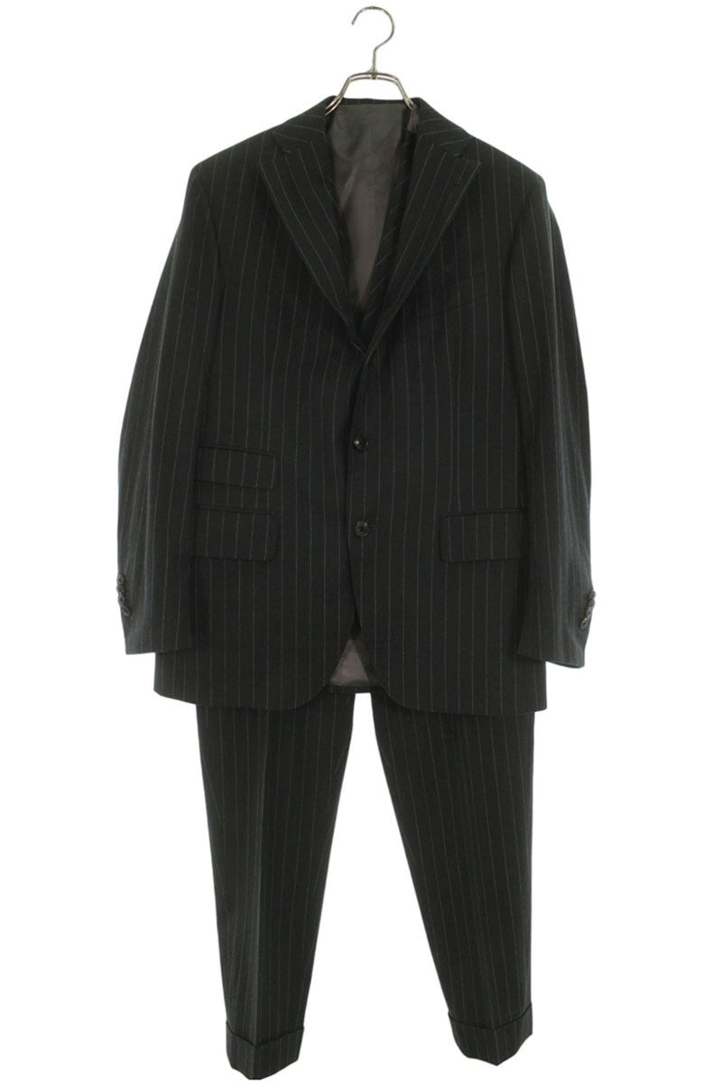 GABRIELE PASINI Wool Stripe 3-Piece Suit Gray Size 48R