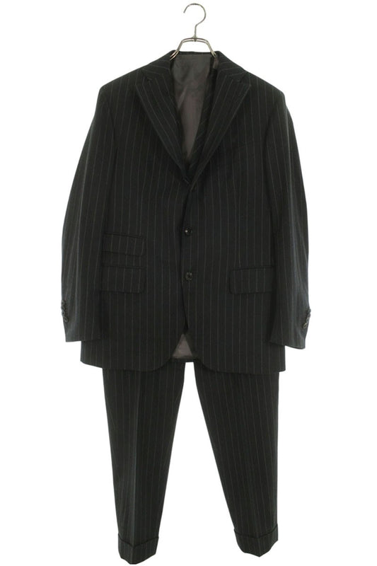 GABRIELE PASINI Wool Stripe 3-Piece Suit Gray Size 48R
