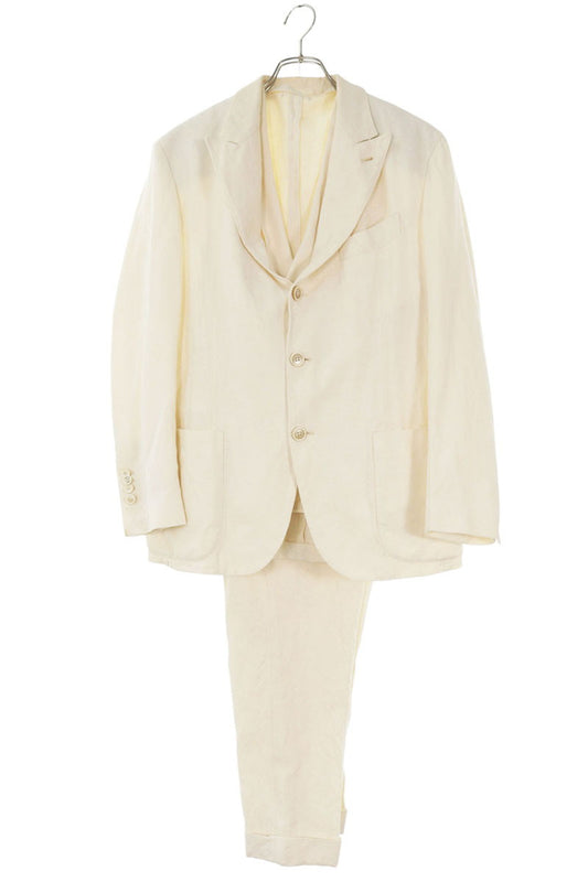 GABRIELE PASINI Jacquard Linen Blend 3-Piece Suit Size 48R