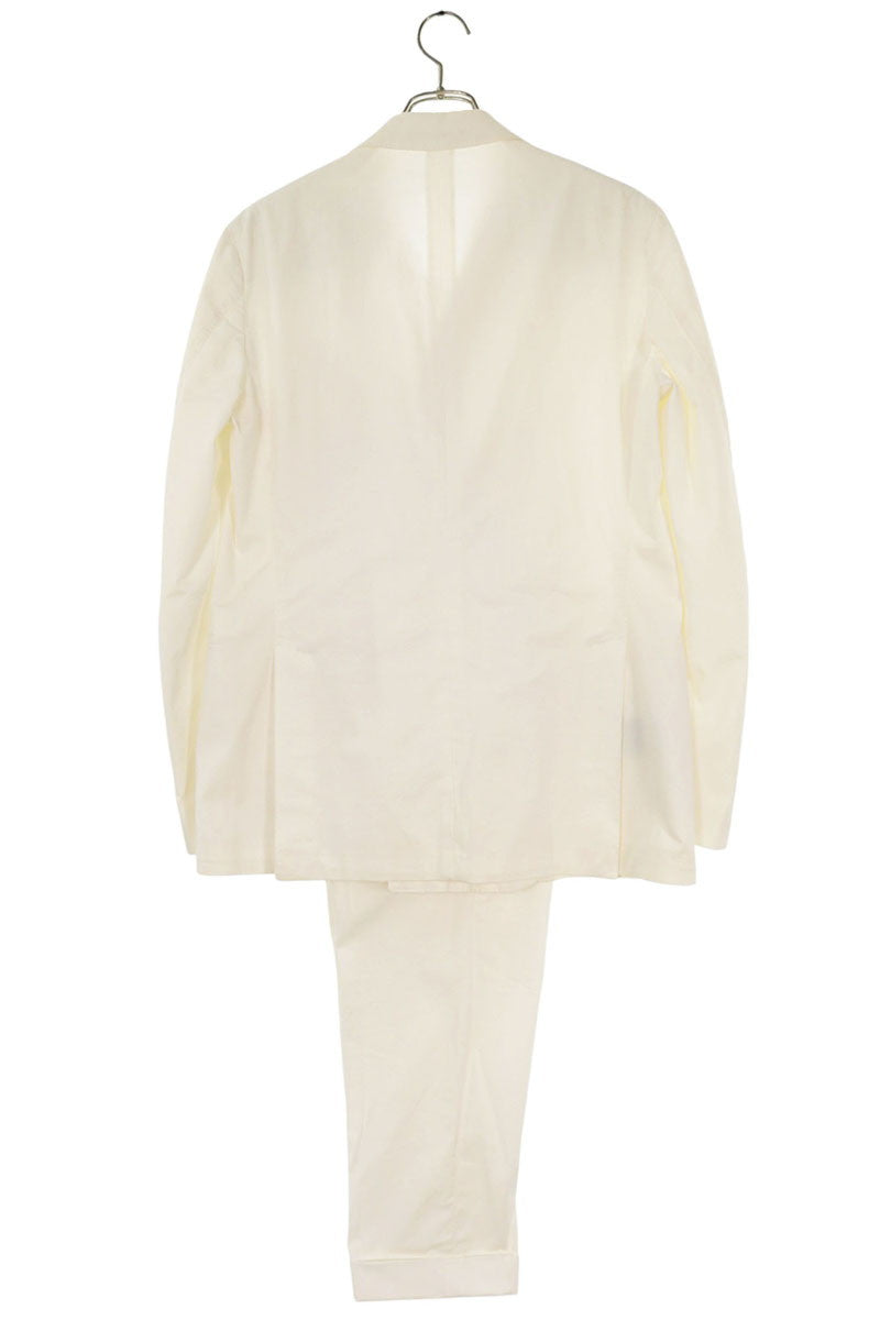 GABRIELE PASINI White Cotton Double-Breasted Suit Size 46R