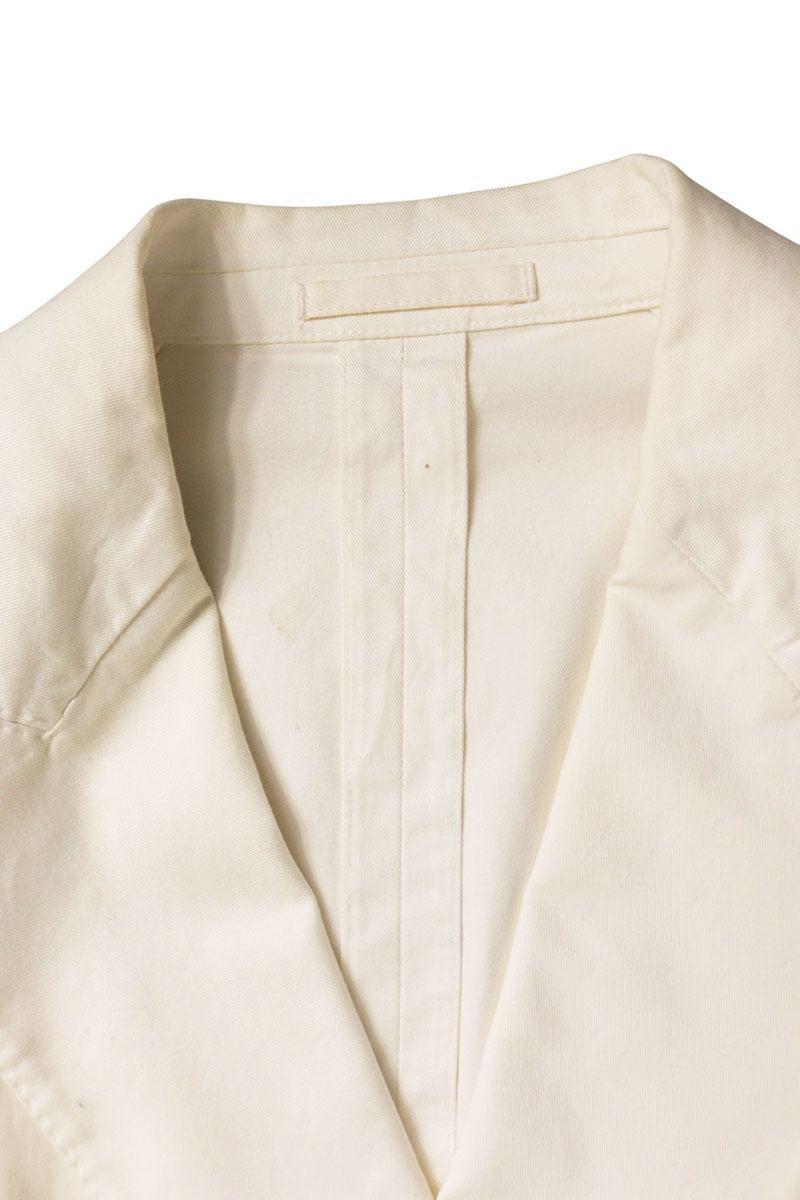 GABRIELE PASINI White Cotton Double-Breasted Suit Size 46R