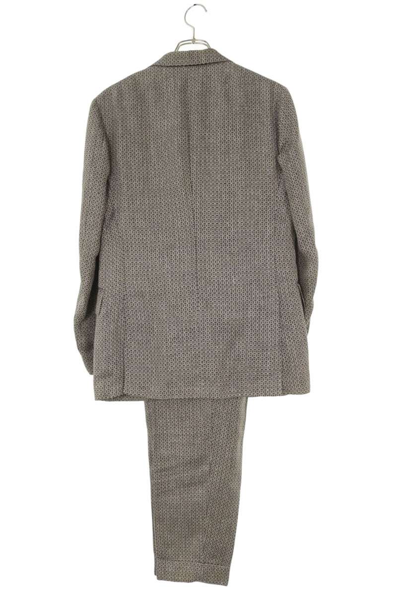GABRIELE PASINI Gray Linen Blend 3-Piece Suit Size 46R