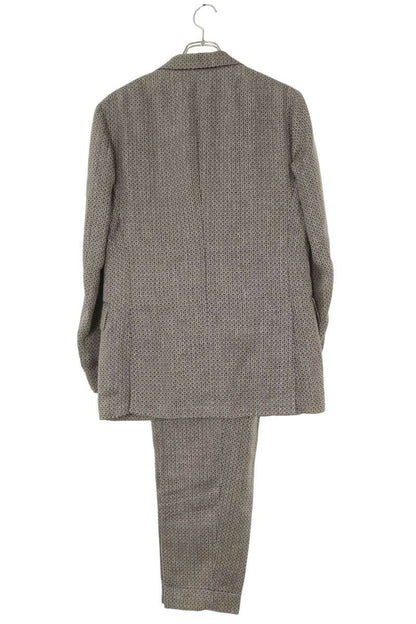 GABRIELE PASINI Gray Linen Blend 3-Piece Suit Size 46R