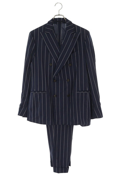 GABRIELE PASINI Navy Wool Stripe DB Suit Set Size 46R