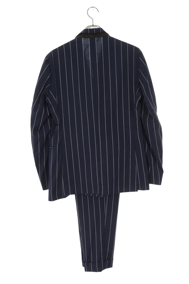 GABRIELE PASINI Navy Wool Stripe DB Suit Set Size 46R