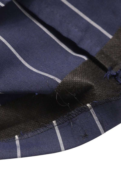 GABRIELE PASINI Navy Wool Stripe DB Suit Set Size 46R