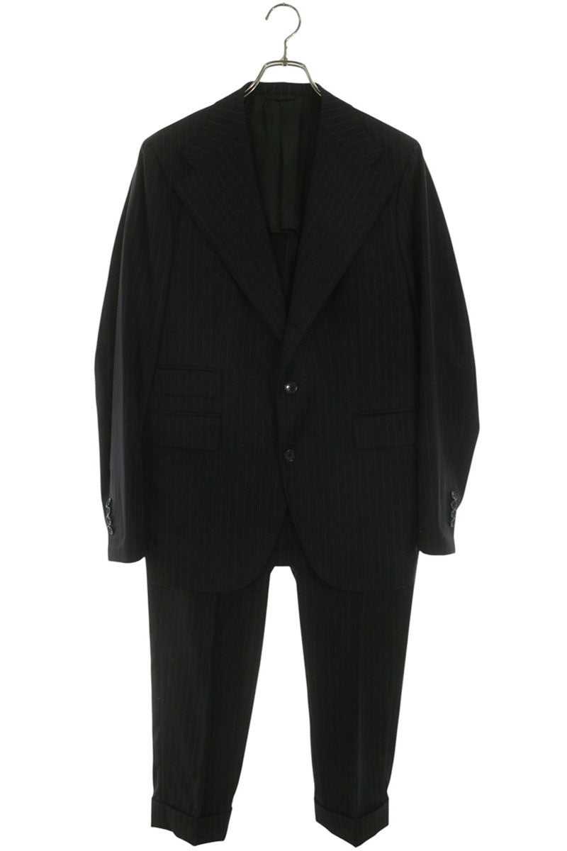 GABRIELE PASINI Stripe 3-Button Suit Black Size 50R