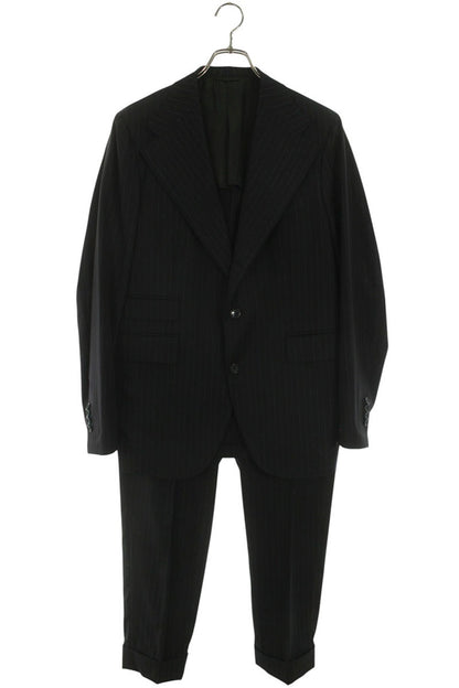 GABRIELE PASINI Stripe 3-Button Suit Black Size 50R