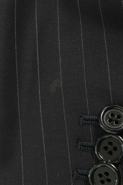 GABRIELE PASINI Stripe 3-Button Suit Black Size 50R