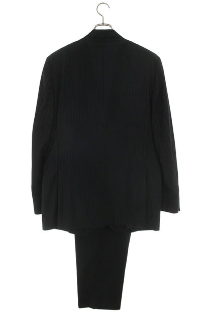ZEGNA Navy Blue Stripe Wool Suit Size 52R