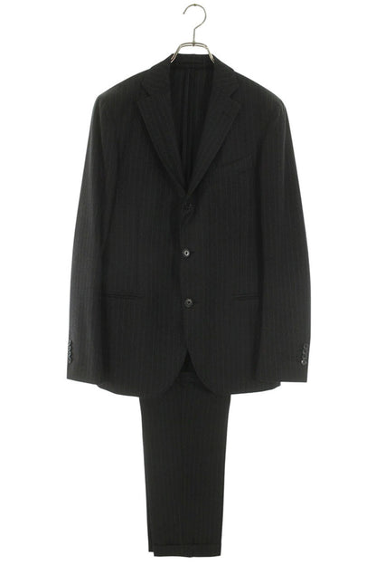 LARDINI Gray Wool Stripe Suit Size 50R