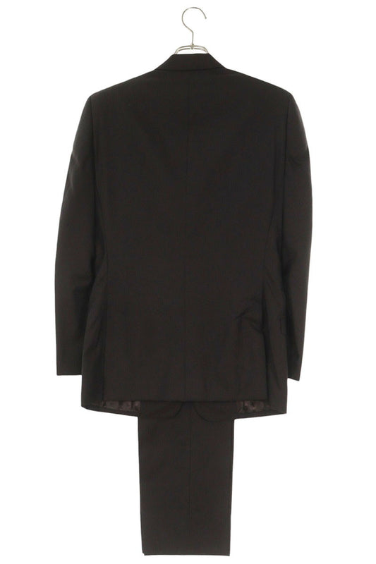 DOLCE & GABBANA Wool Silk Peaked Lapel Striped Suit Size 46R