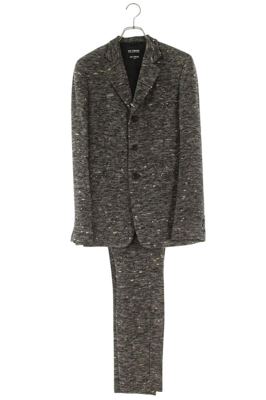 RAF SIMONS 08AW Tweed Jacket Pants Set Gray Size S