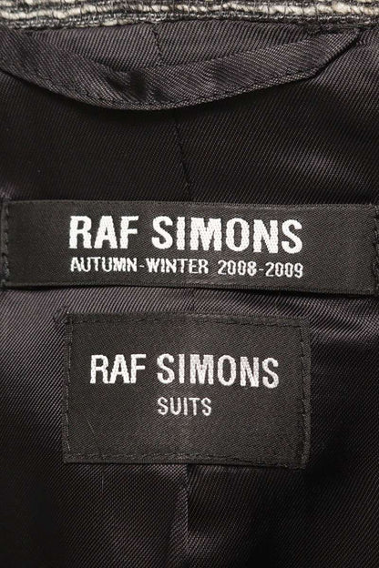 RAF SIMONS 08AW Tweed Jacket Pants Set Gray Size S