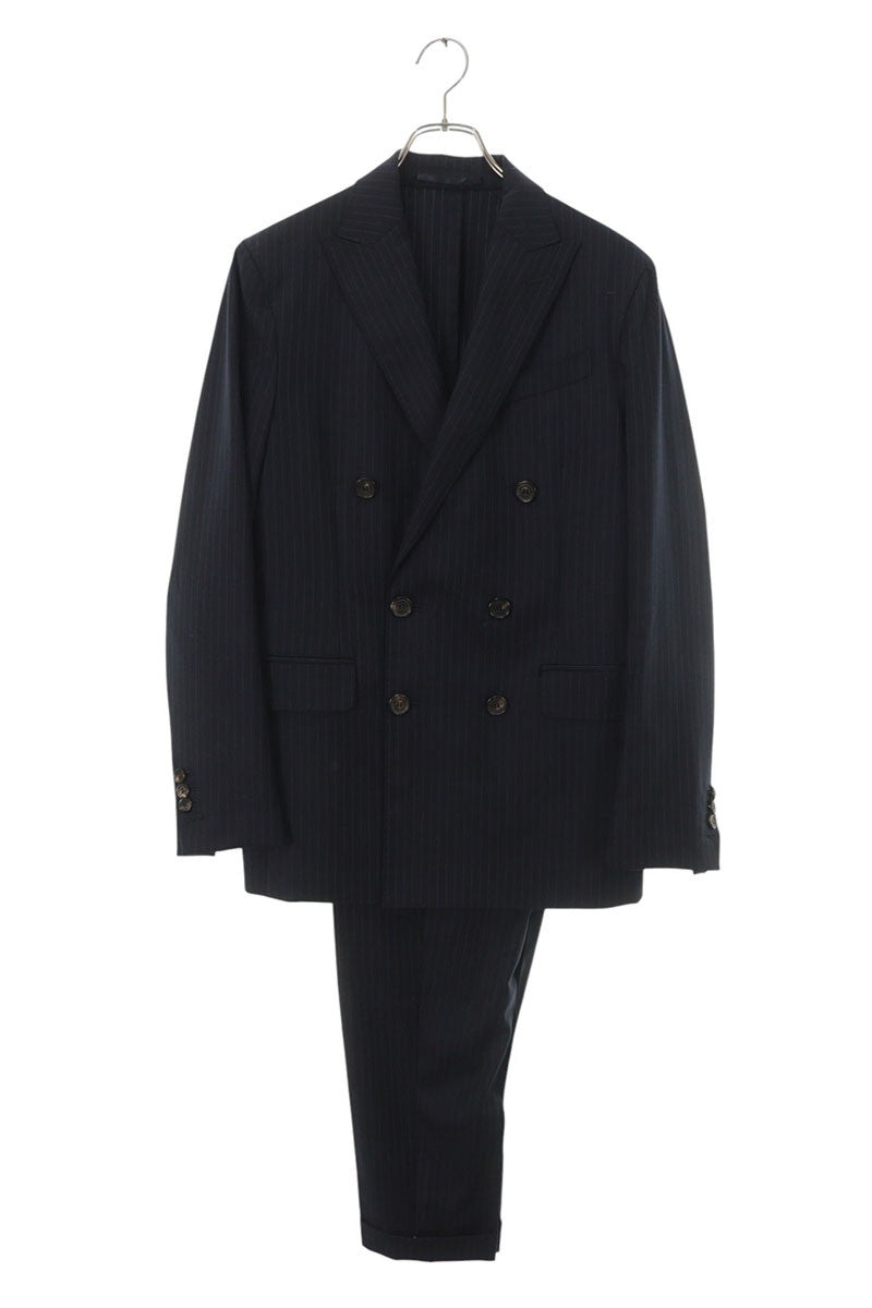 DSQUARED Wool Striped Double Breasted Suit Set Navy Size S