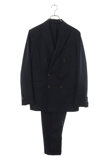 DSQUARED Wool Striped Double Breasted Suit Set Navy Size S
