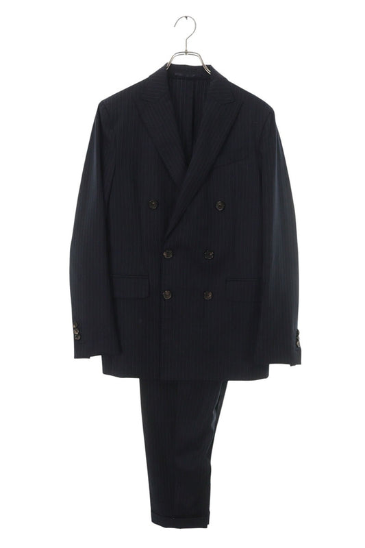DSQUARED Wool Striped Double Breasted Suit Set Navy Size S