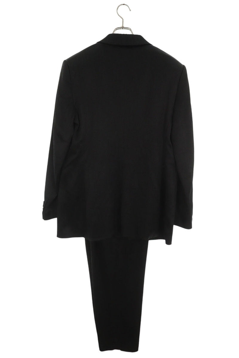SAINT LAURENT PARIS 25SS Silk Suit Black Size 48