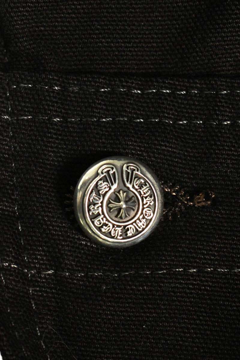 Chrome Hearts Cross Ball Button Painter Overall Size XL
