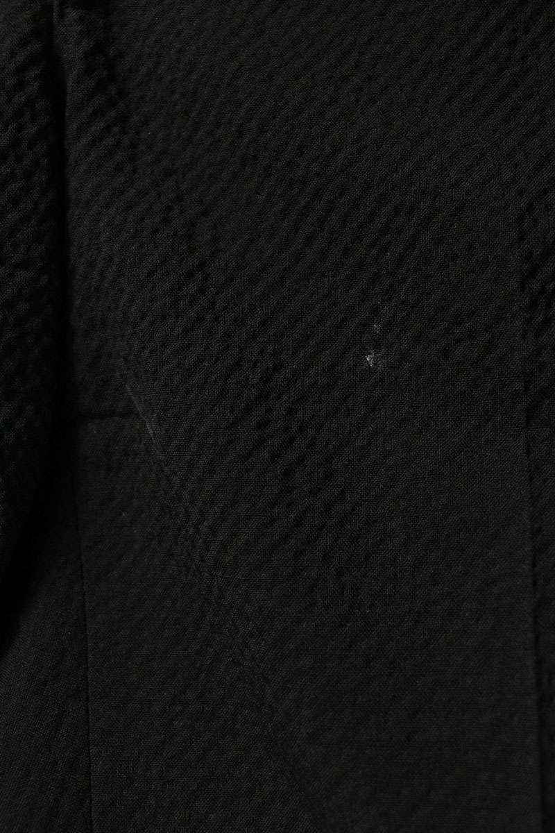 Hermes 24SS Seersucker wool suit Black Size 44