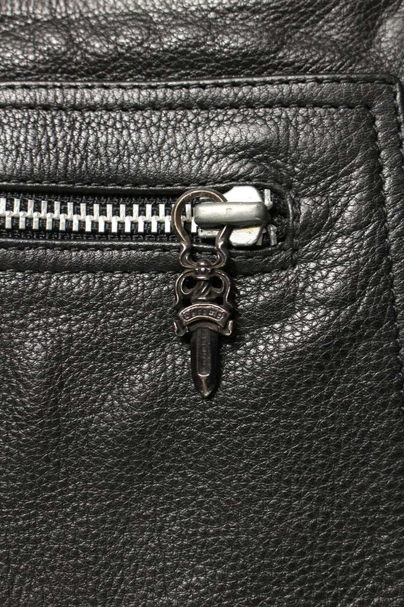 Chrome Hearts Cross Ball Button All Leather Overall Size M