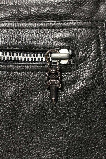 Chrome Hearts Cross Ball Button All Leather Overall Size M