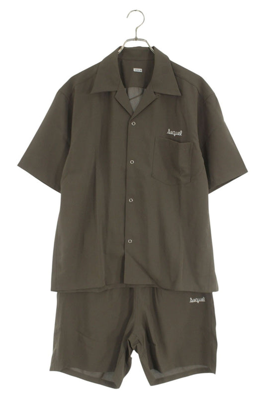 SEQUEL 25SS Gray Polyester Logo Embroidery Set Size M