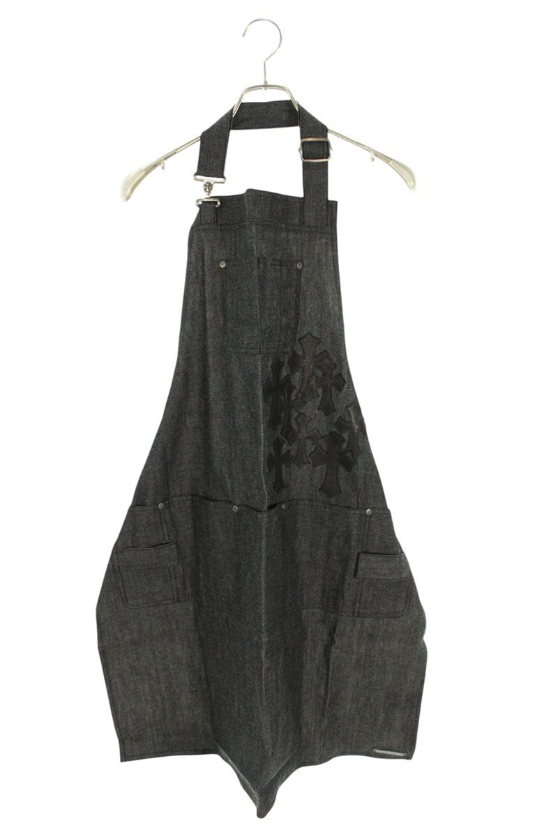 Chrome Hearts Cemetery Cross Patch Denim Apron Multi