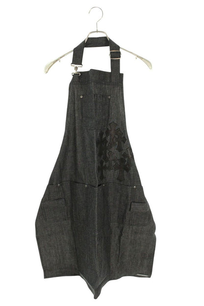 Chrome Hearts Cemetery Cross Patch Denim Apron Multi