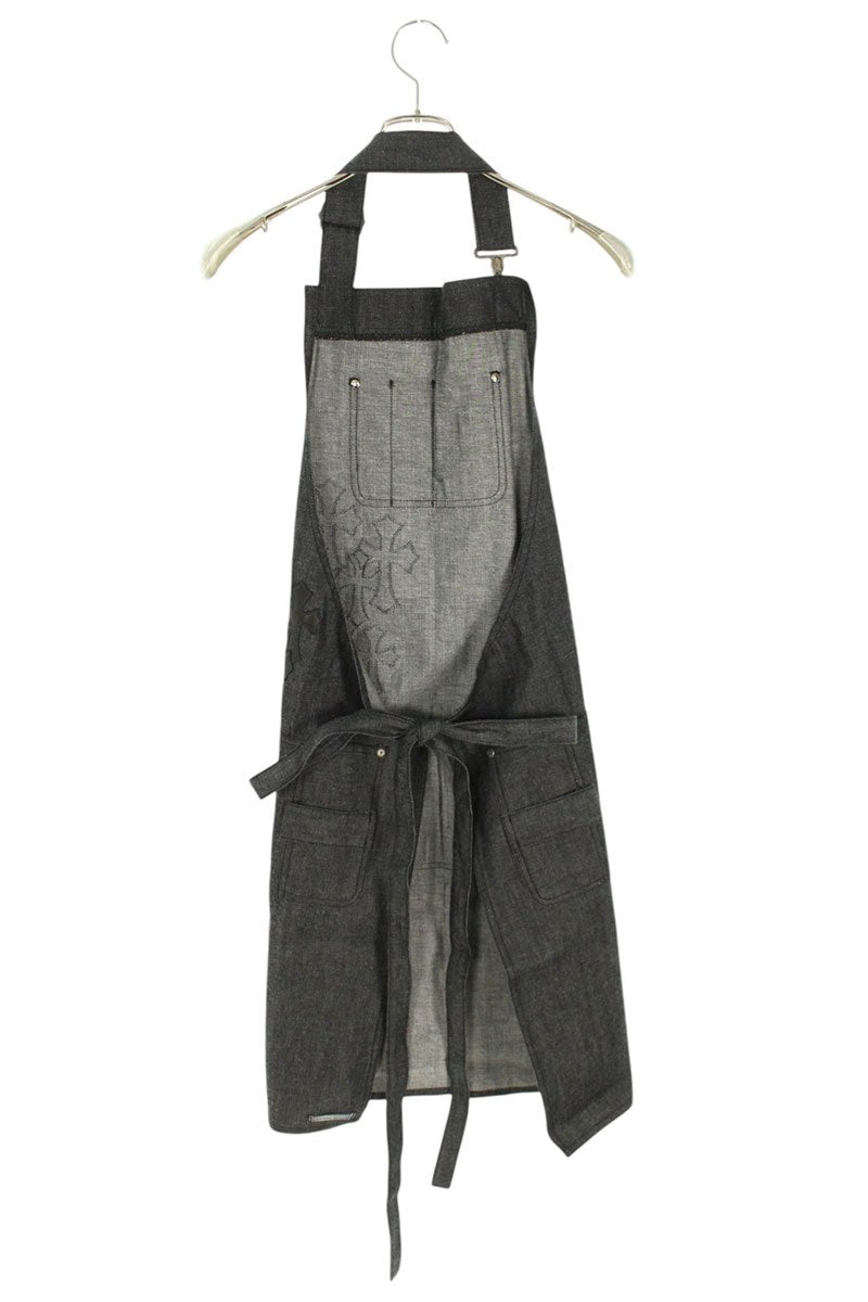 Chrome Hearts Cemetery Cross Patch Denim Apron Multi