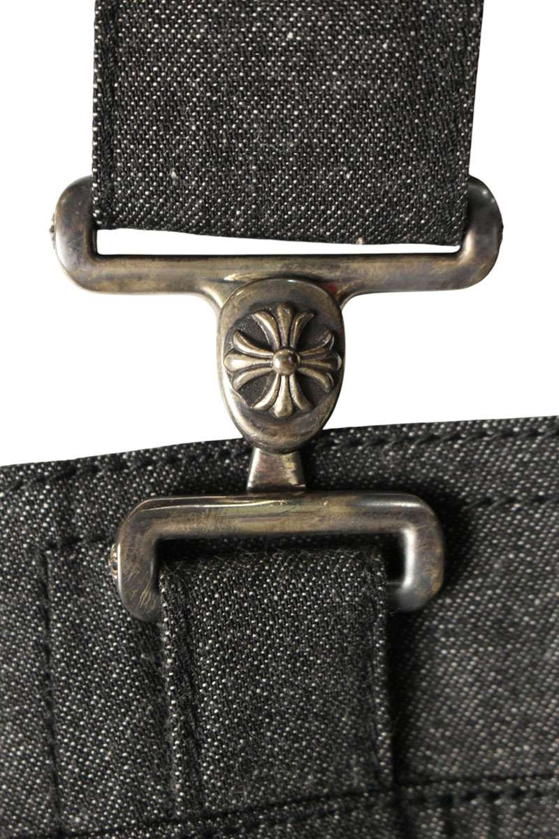 Chrome Hearts Cemetery Cross Patch Denim Apron Multi