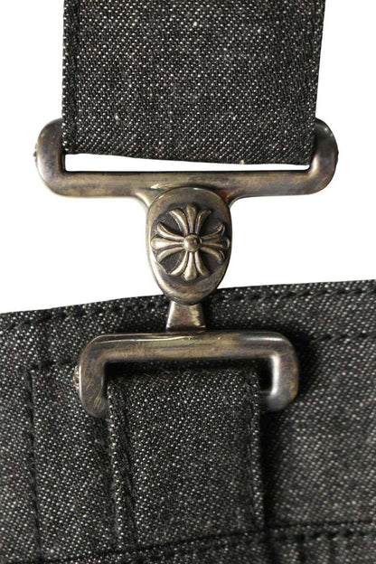 Chrome Hearts Cemetery Cross Patch Denim Apron Multi