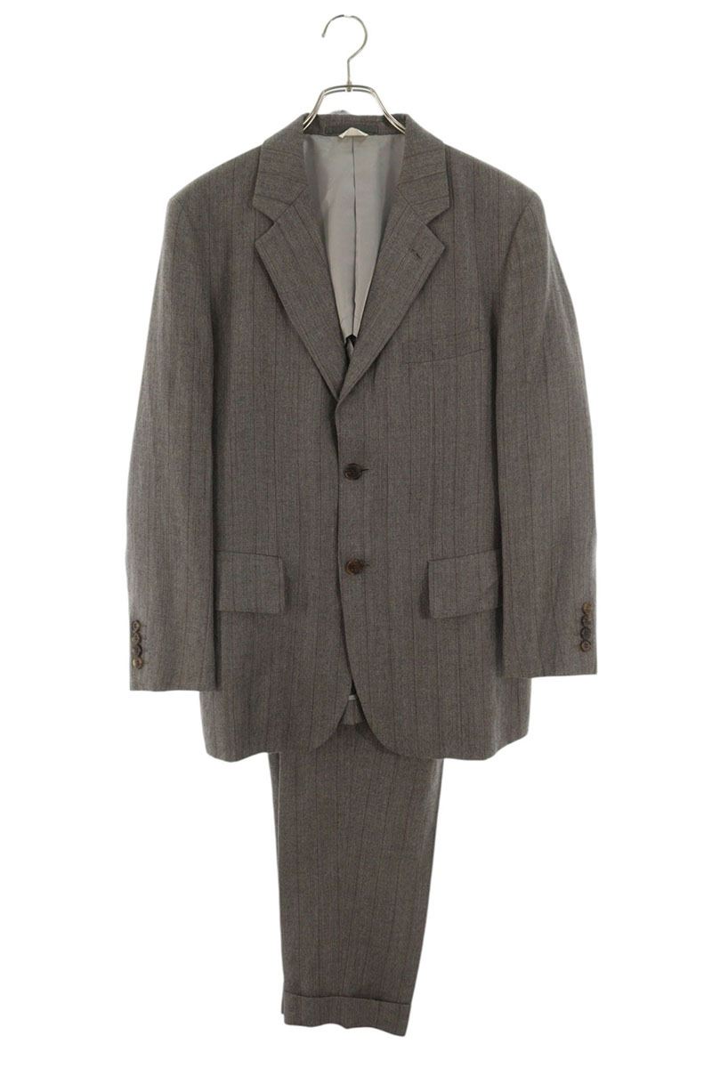 Comme des Garcons Homme Deux Striped suit set with blazer and pants Gray Size M