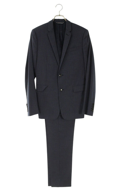 DIOR Single-Breasted Tailored Suit Set Navy Wool Size 44R